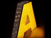 تابلو کریستالی حرف A تابلو کریستالی حرف A