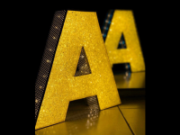 تابلو حرف A کریستالی تابلو حرف A کریستالی