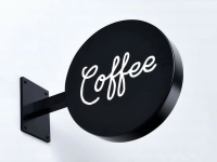 تابلو لایت باکس با فونت مینیمال تابلو لایت باکس با فونت مینیمال