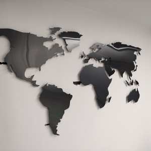 تابلو نقش جهان مشکی مینیمال تابلو نقش جهان مشکی مینیمال