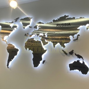 تابلو نقش جهان استیل با نام قاره ها و منحصر به فرد تابلو نقش جهان استیل با نام قاره ها و منحصر به فرد