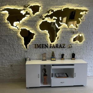 تابلو نقشه جهان استیل تابلو نقشه جهان استیل